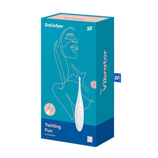 Satisfyer twirling fun vibrador blanco 1un