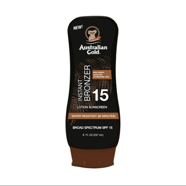 Australian gold instant bronzer spf15 locion corporal 237ml