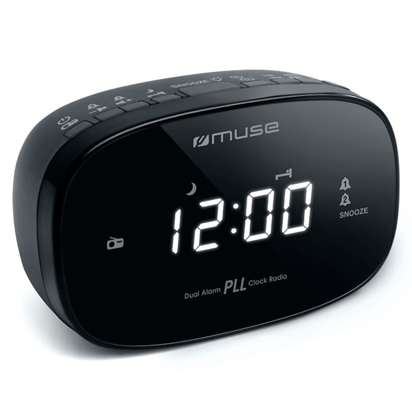 Muse m-155 cr black / radio despertador