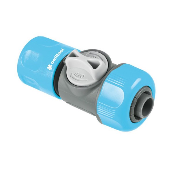 Conector rápido de manguera con válvula cellpro 6 bar, ½ pulg - 5/8 pulg, blister