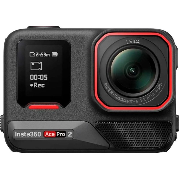 Insta360 acepro 2 black / pack cámara de acción 8k con ia + 2 baterías