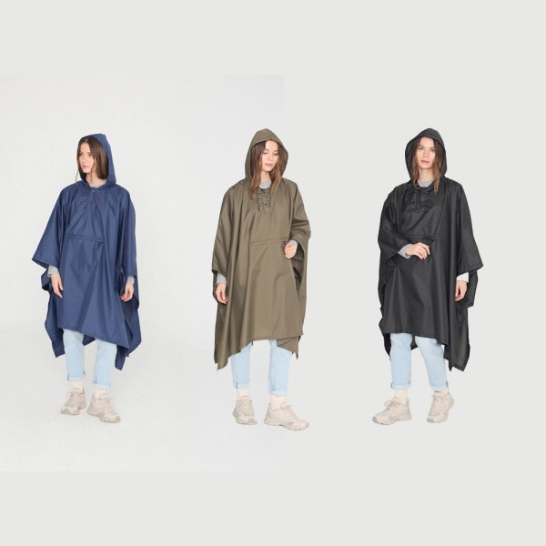 Poncho chubasquero plegable colores surtidos